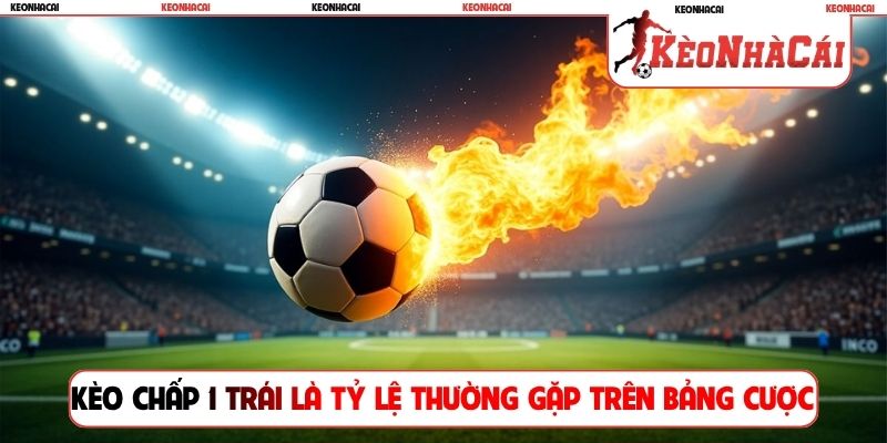 Kèo chấp 1 trái là tỷ lệ thường gặp trên bảng cược