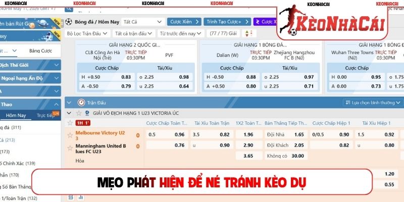 Mẹo phát hiện để né tránh kèo dụ