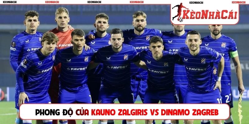 Phong độ gần đây của Kauno Zalgiris vs Dinamo Zagreb
